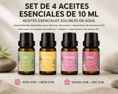 Set de Aceites Esenciales para Humidificador y Difusor | Aromaterapia Natural