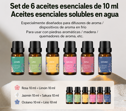 Set de Aceites Esenciales para Humidificador y Difusor | Aromaterapia Natural